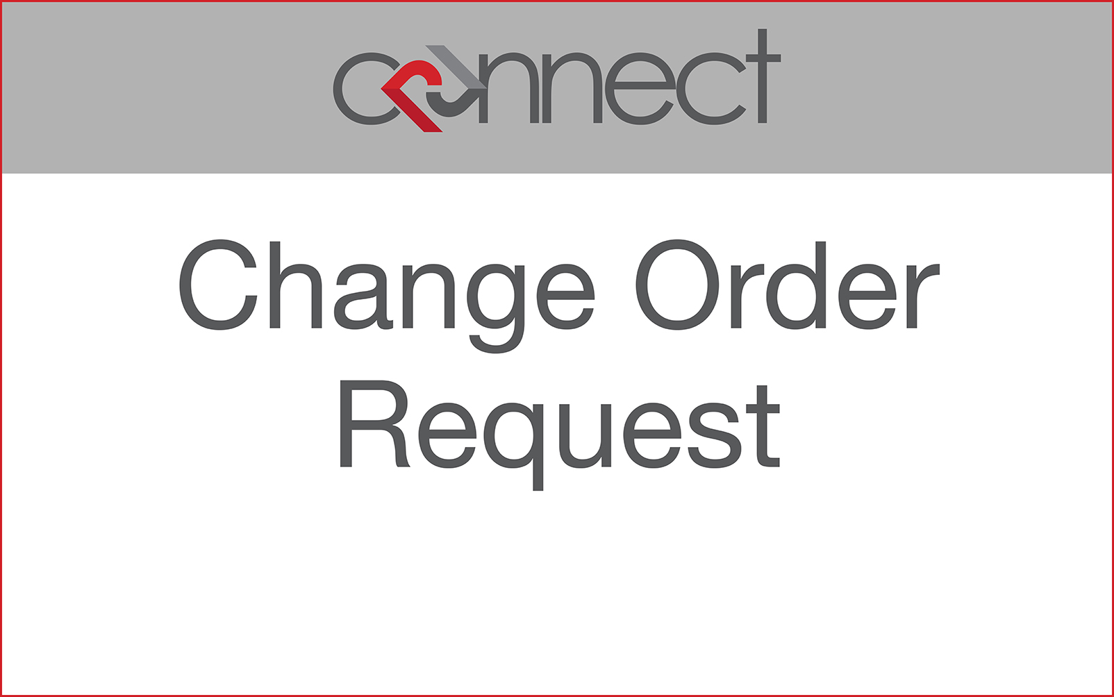 Change Order Request